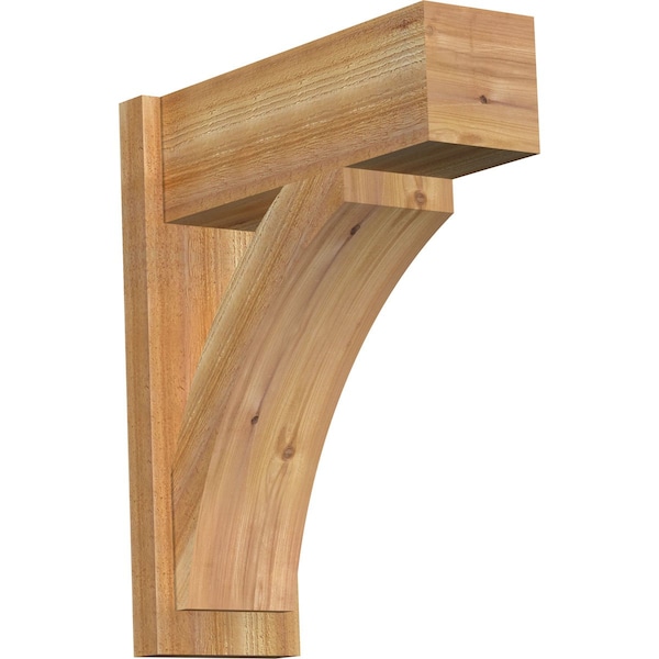 Ekena Millwork Thorton Block Rough Sawn Outlooker, Western Red Cedar, 8"W x 22"D x 26"H OUT08X22X26THR05RWR - main